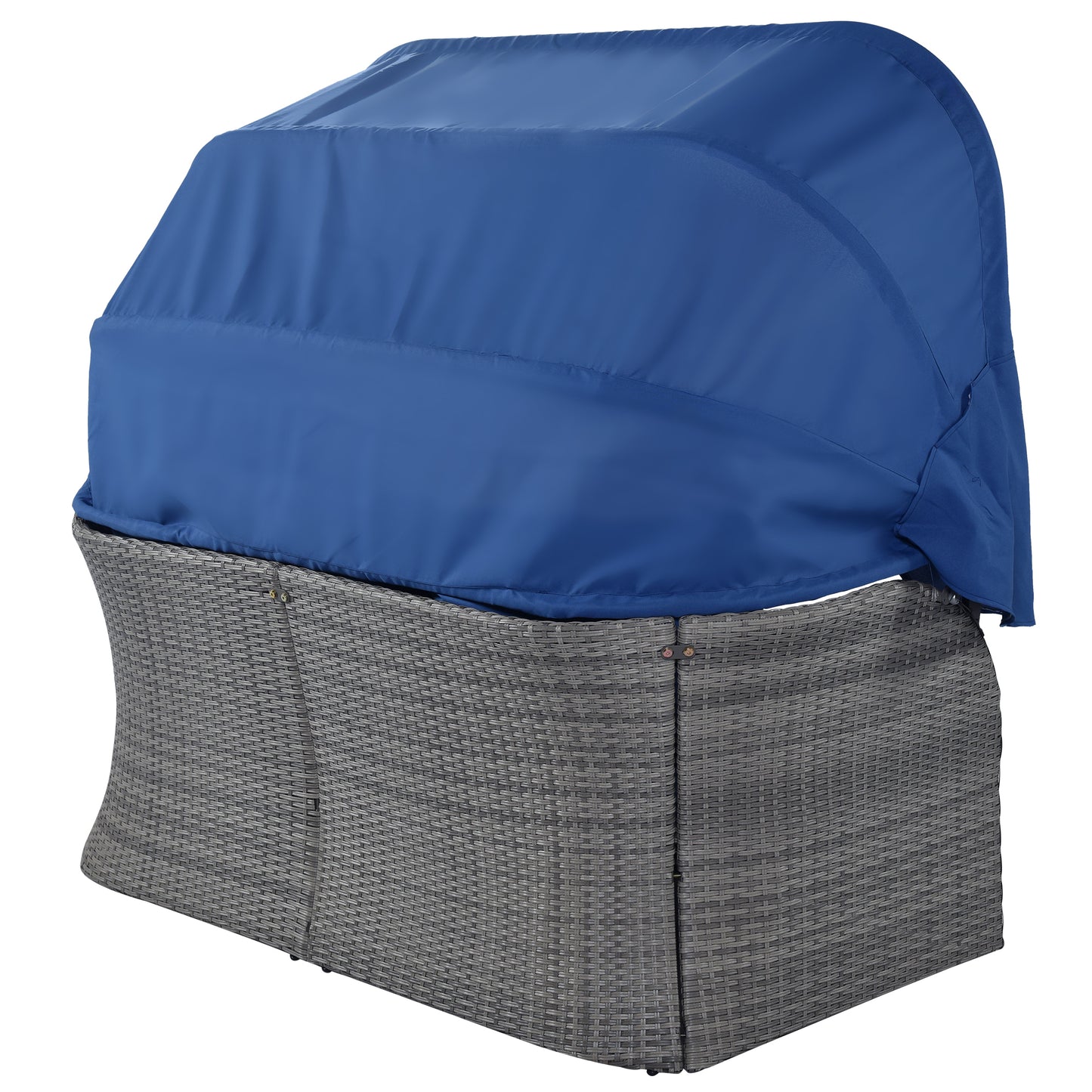 Outdoor Convertible Sunbed (blue)