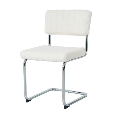 Modern Luxury Dining Chair Set of 2 (white/gray)