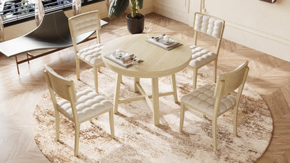 Zeke 5 Piece Dining Table Set (natural)