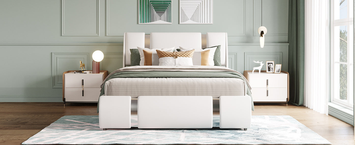 Stripe Full Bed (white)