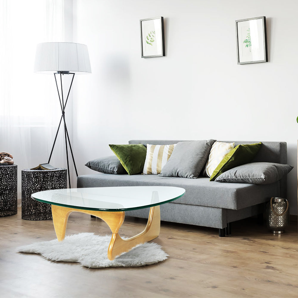 Modern Triangle Coffee Table (natural)