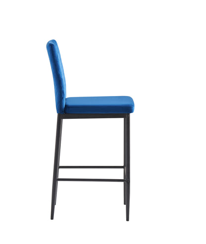 Diamond Back Bar Stools Set of 2 (blue)