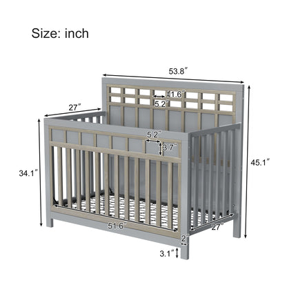 Gray Bear Crib