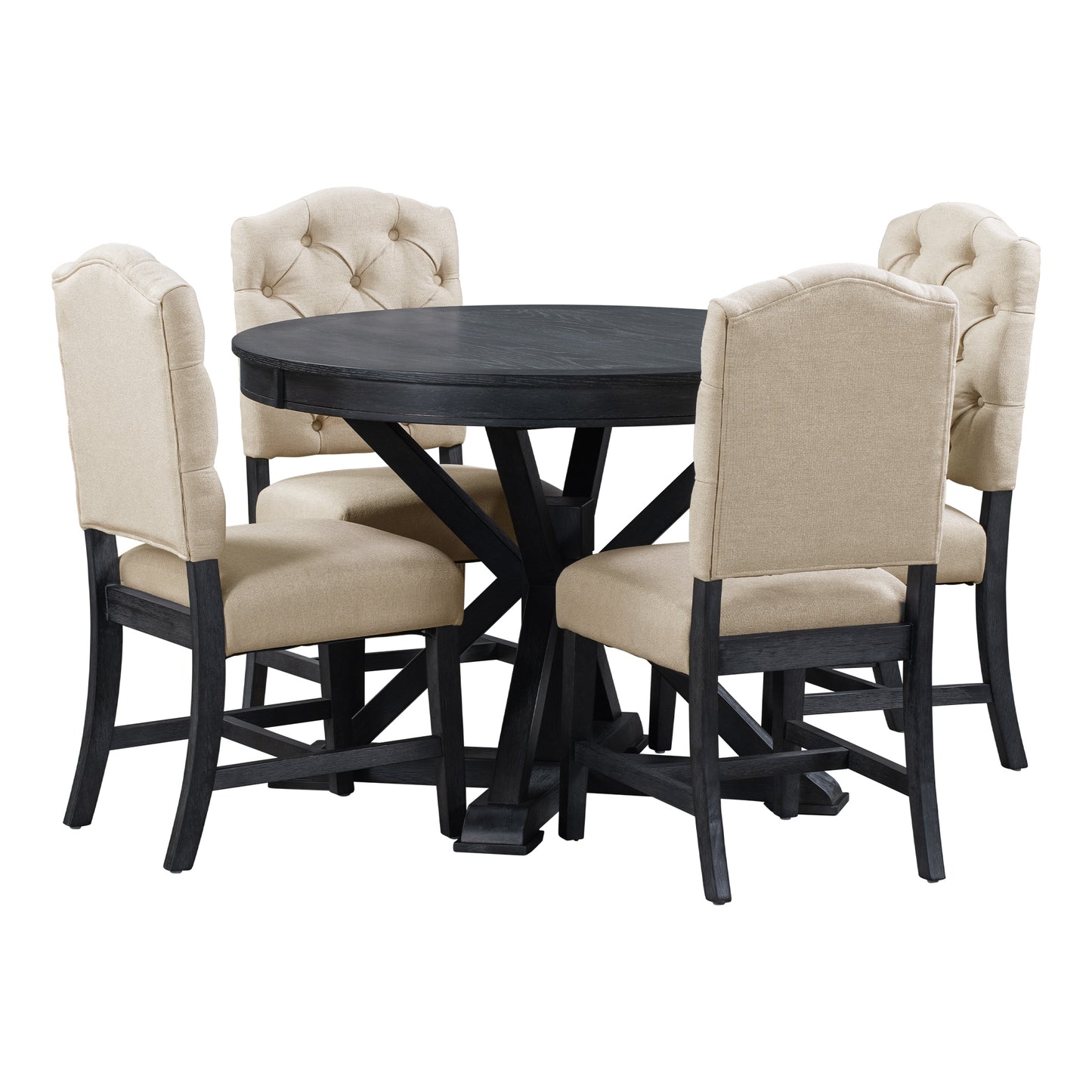 Ashley 5 Piece Dining Table Set (espresso)