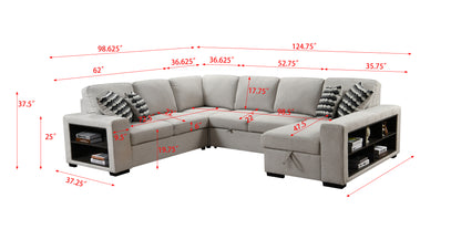 Alasdair 7 Seat Sectional Sofa Couch