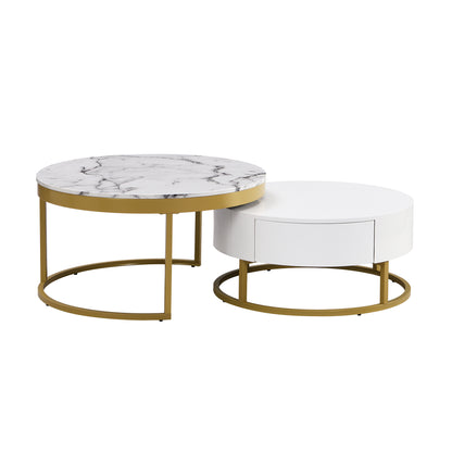 Golden Nesting Coffee Table