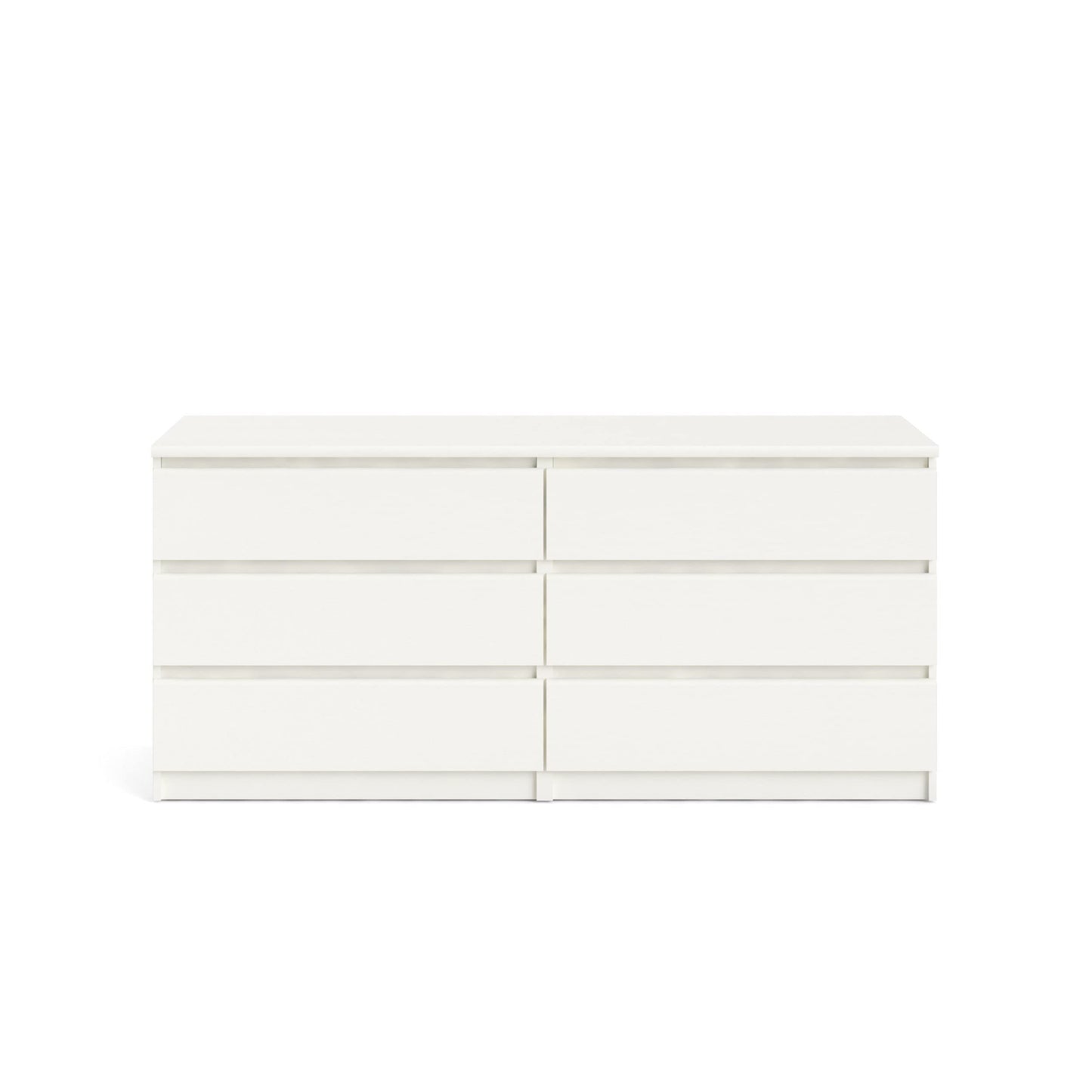 6 Drawer Double Dresser (white)