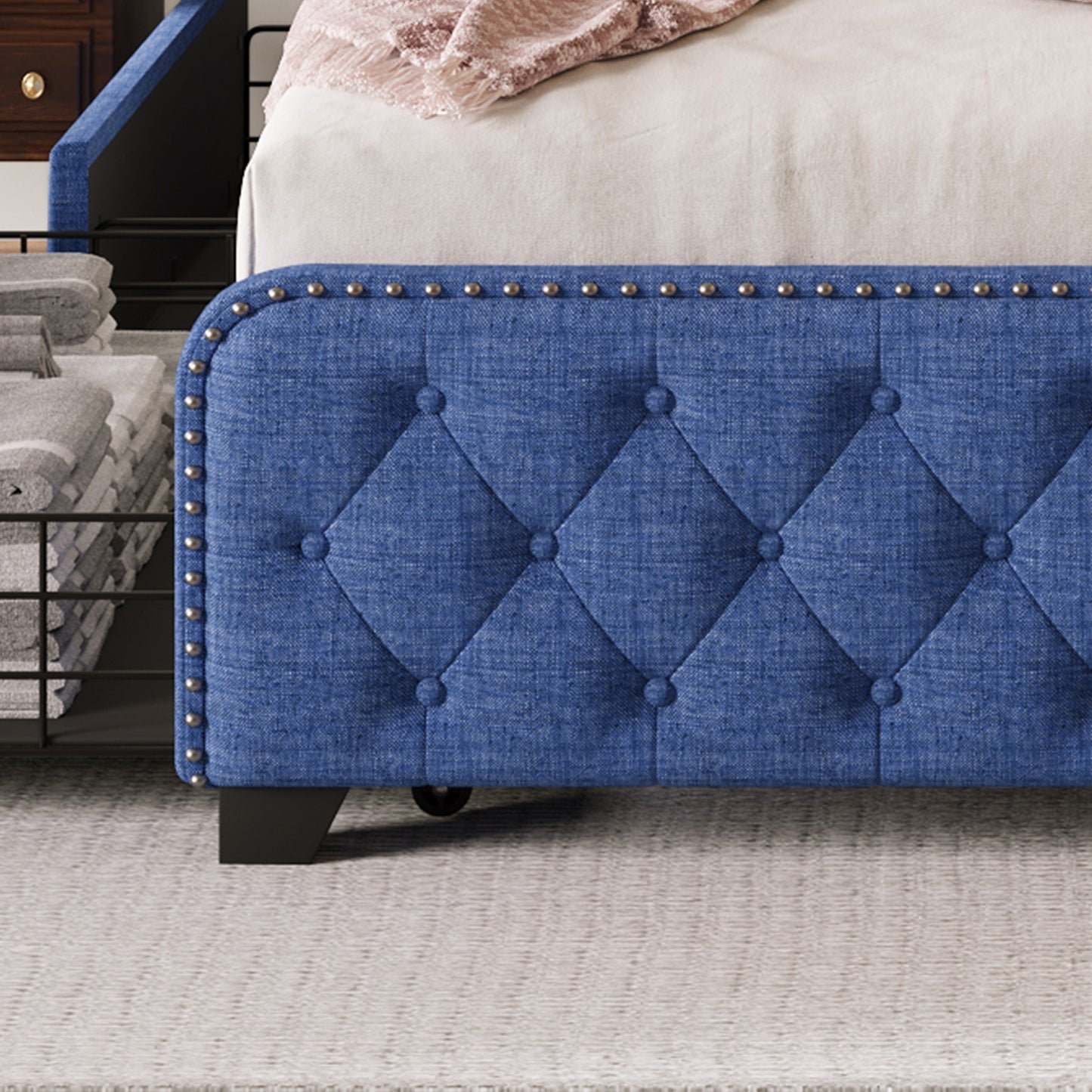 Hazel King Bed (blue)