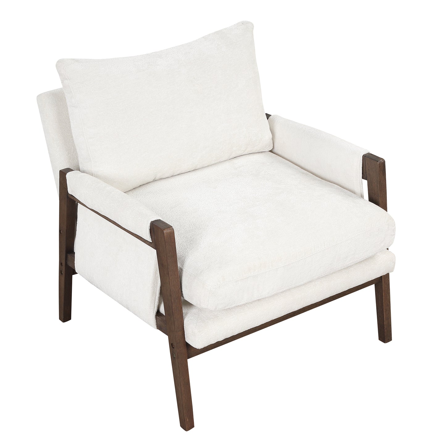 Malibu White Accent Chair