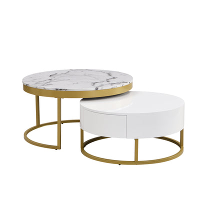 Golden Nesting Coffee Table