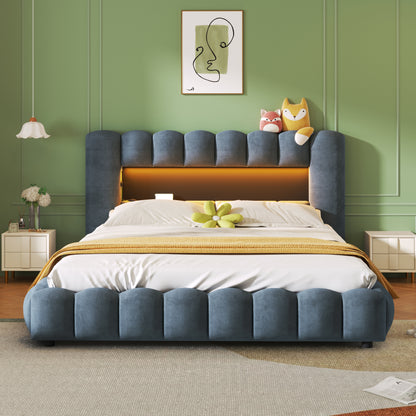 Tululla Queen Bed (blue)