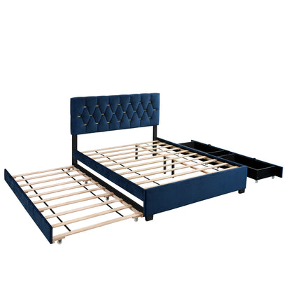 Norwich Blue Queen Size Bed