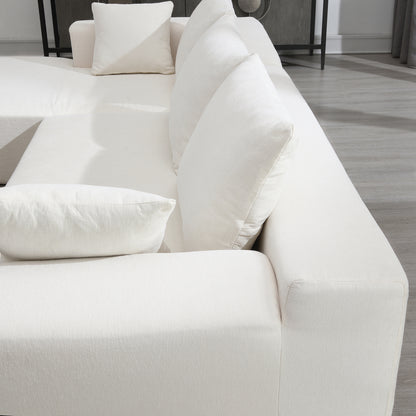 Oscar Cream 2 Piece Modular Sectional