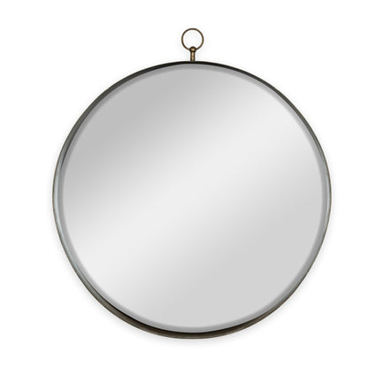 30"x34" Gold Round Mirror