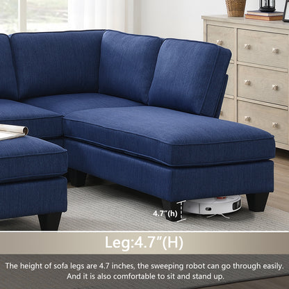 Benjamin Modern L-shaped Sectional Sofa