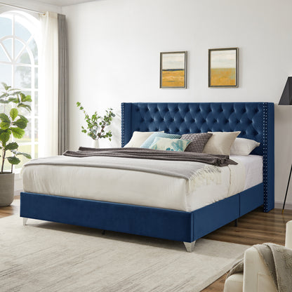 Caine King Bed (blue)