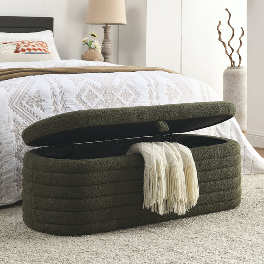 Alfie Storage Bench (teddy green)