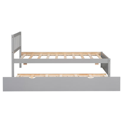 Sophie White Twin Platform Bed with Trundle