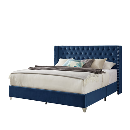 Caine King Bed (blue)