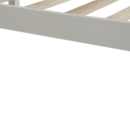 Platform Full Size Bed (White)