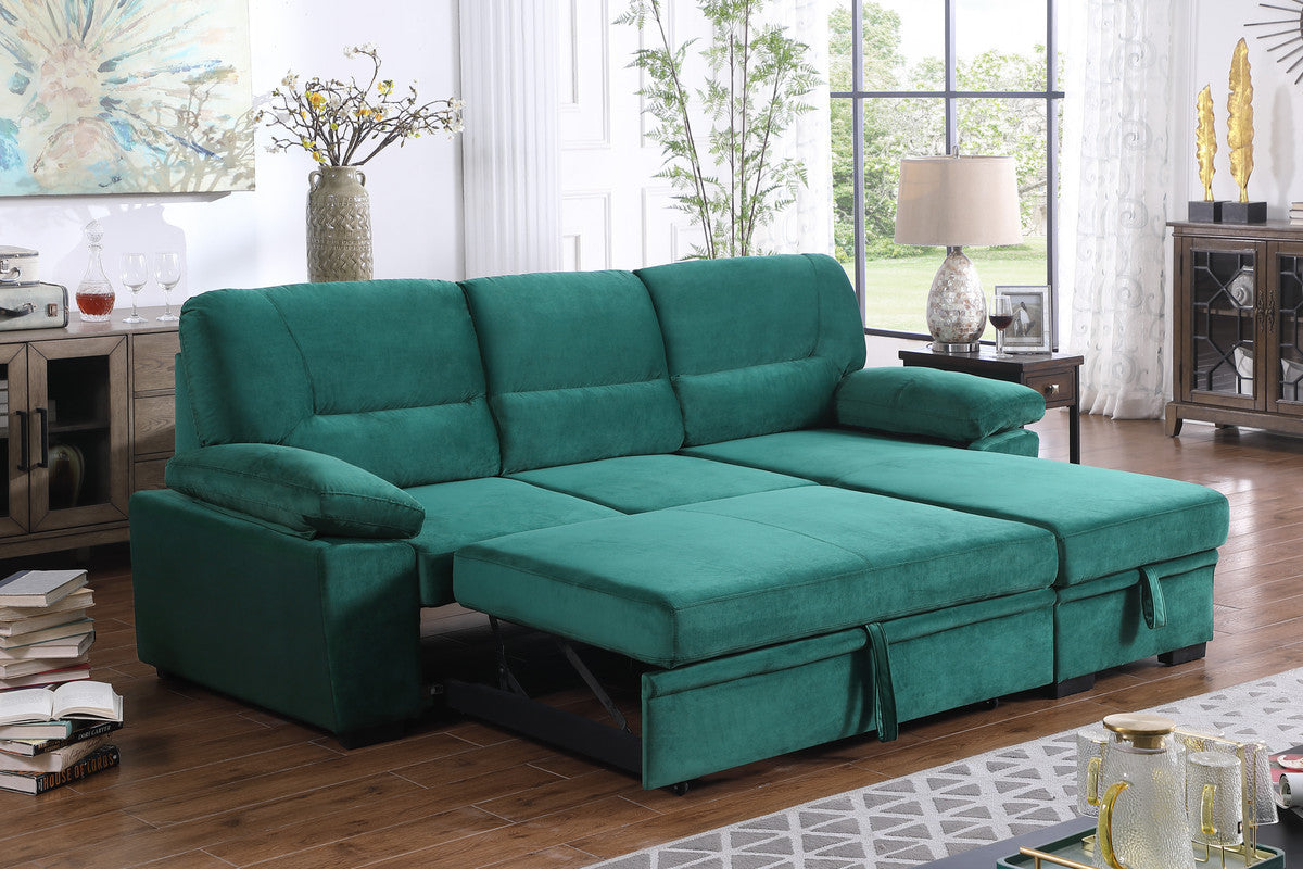 Kipling Velvet Sectional Sofa