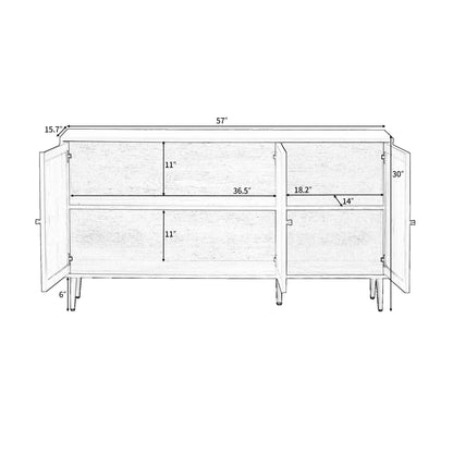 55" Natural Bali TV Stand