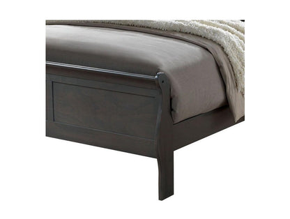 Louis Phillipe C. King Bed (gray)