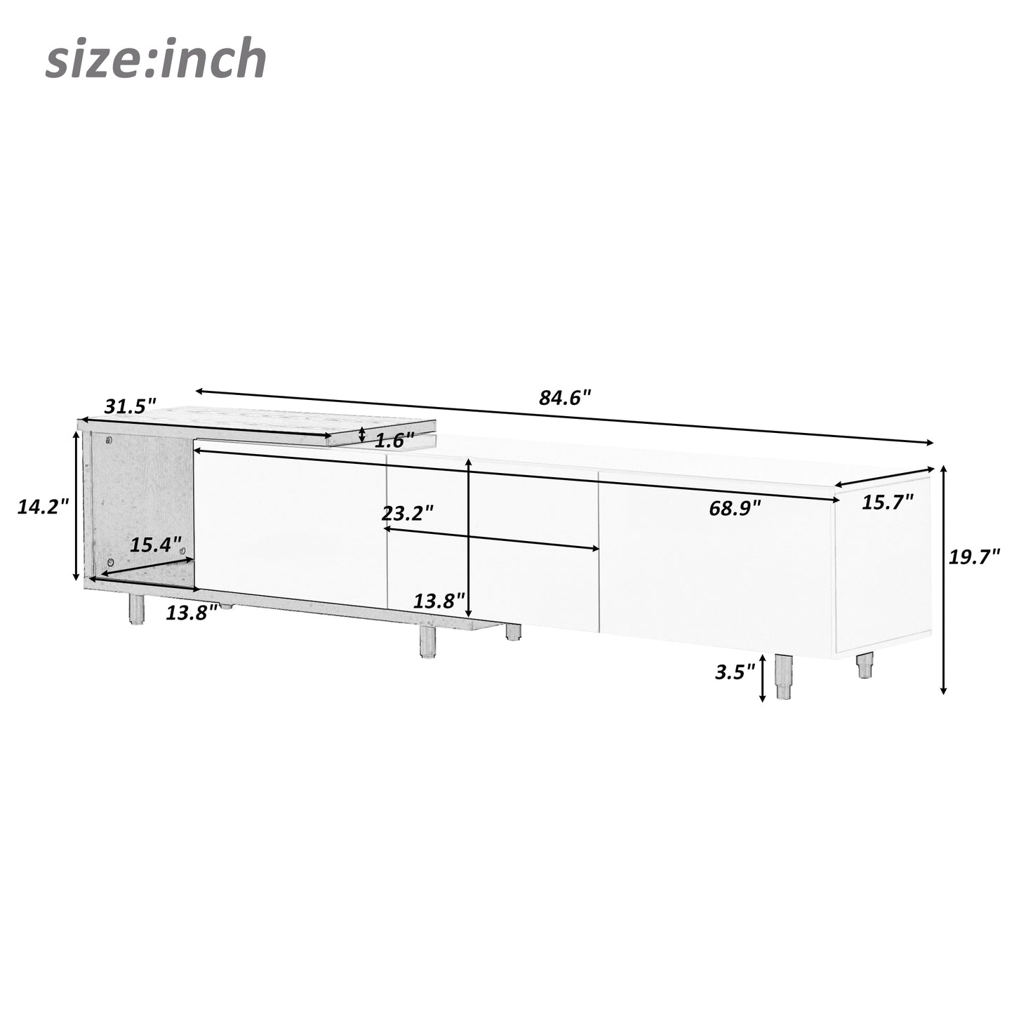 Wyatt 80" TV Stand