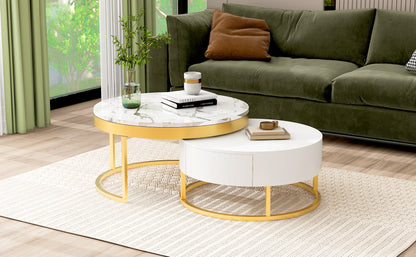 Golden Nesting Coffee Table