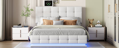 Derek Queen Bed (white)