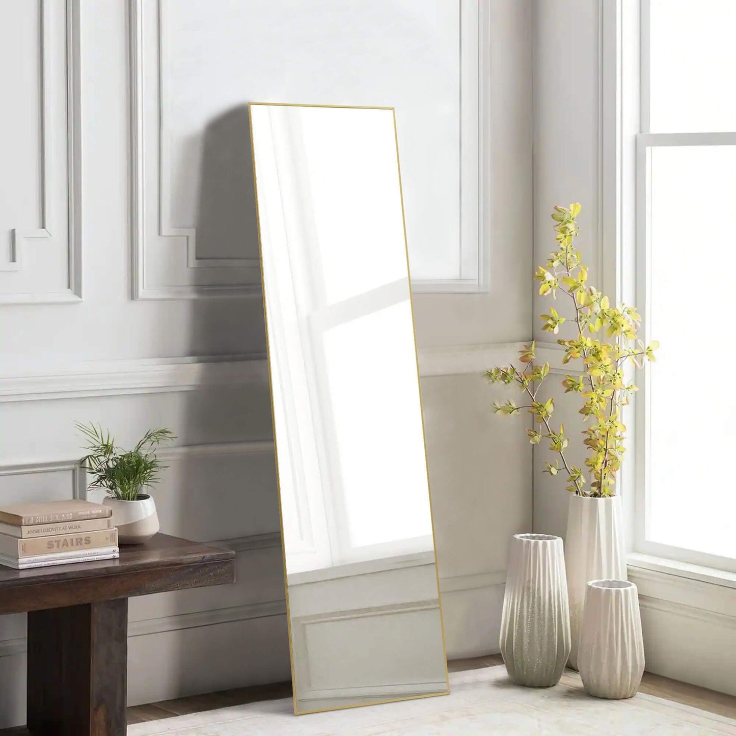 59'' Gold Rectangle Mirror