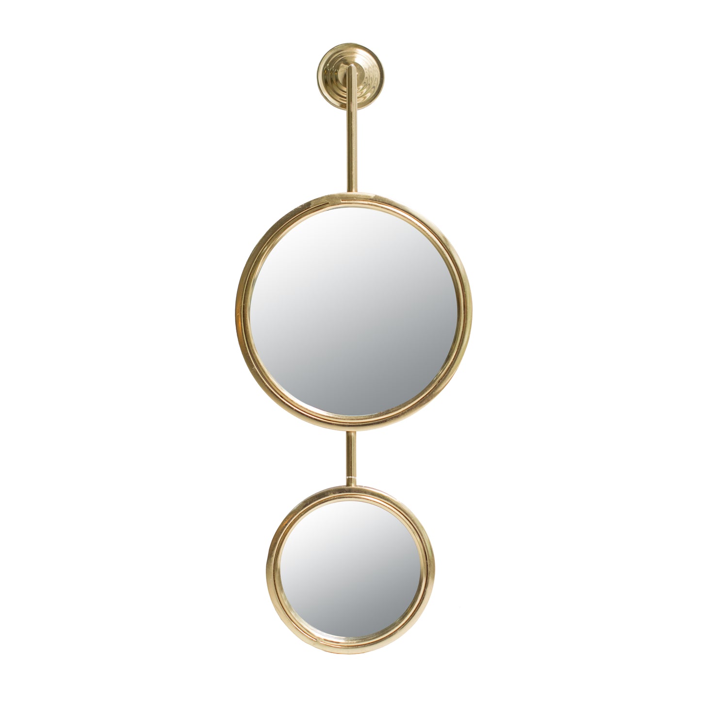 Unique 2 Circle Contemporary Wall Mirror