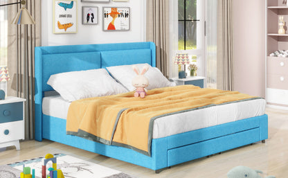 Zelda Queen Bed (blue)