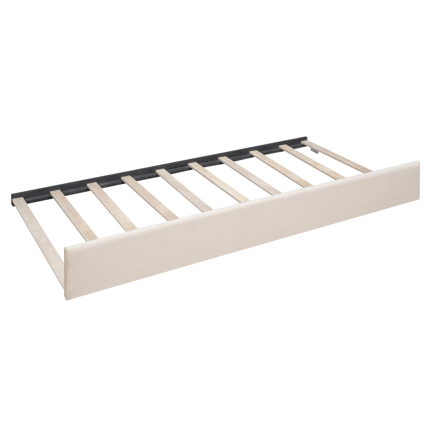 Vertical Lined Beige Daybed with Trundle (full)