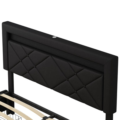 Tully Queen Bed (black)