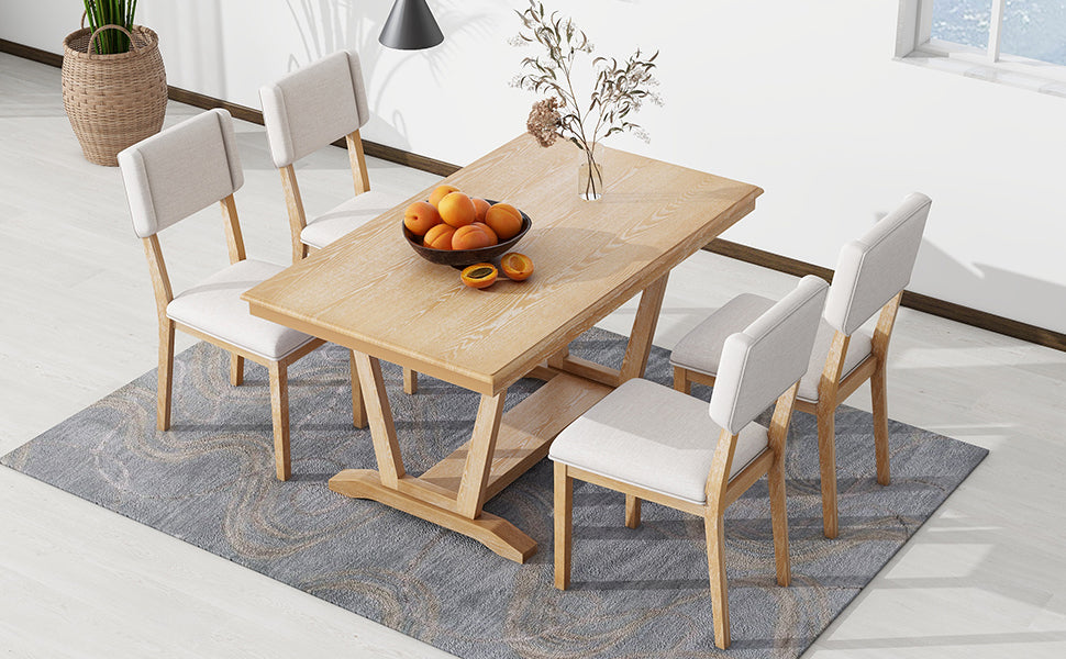 Akira 5 Piece Dining Table Set