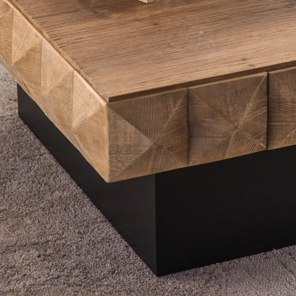 41" Three-dimensional Square Retro Coffee Table