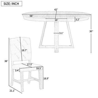 Parris 5 Piece Dining Table Set