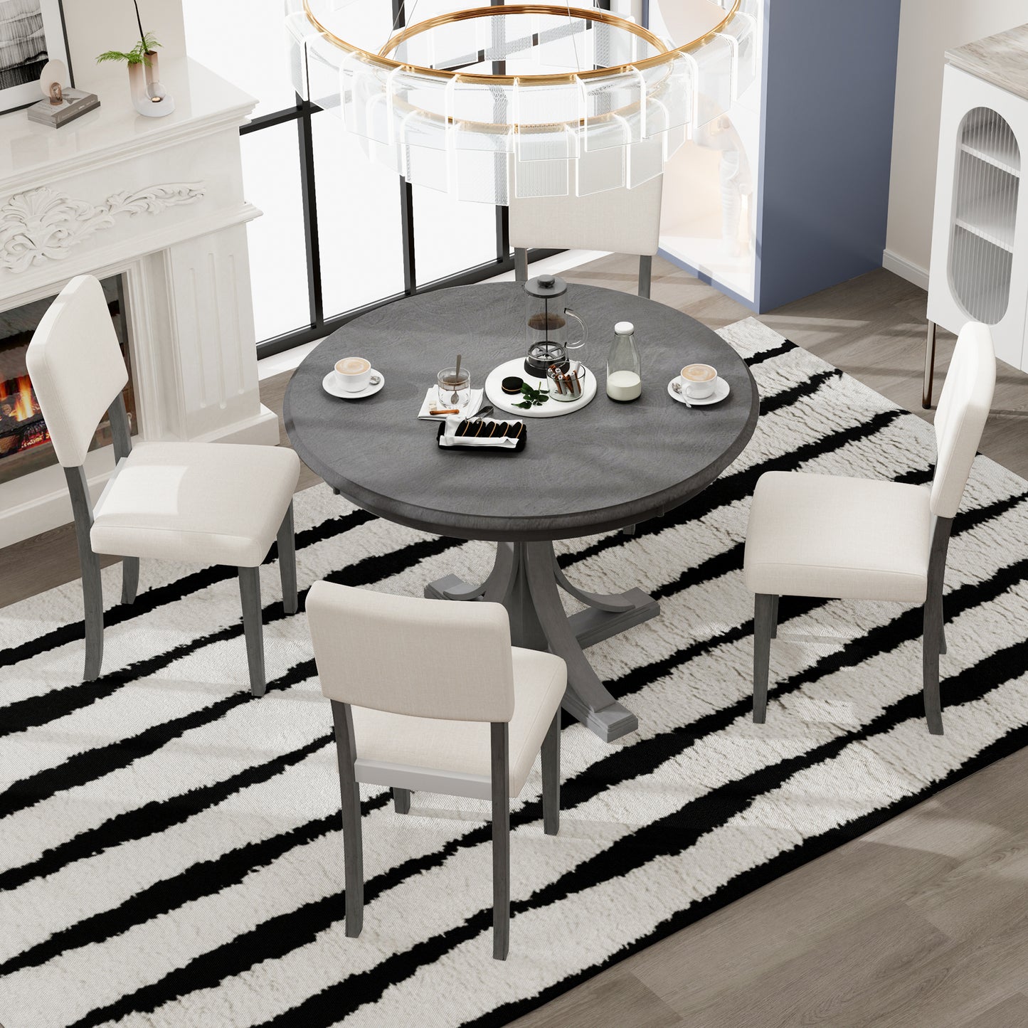 Peta 5 Piece Dining Table Set