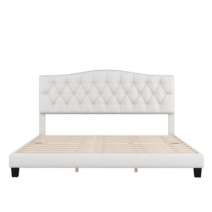 Mefo King Bed (beige)