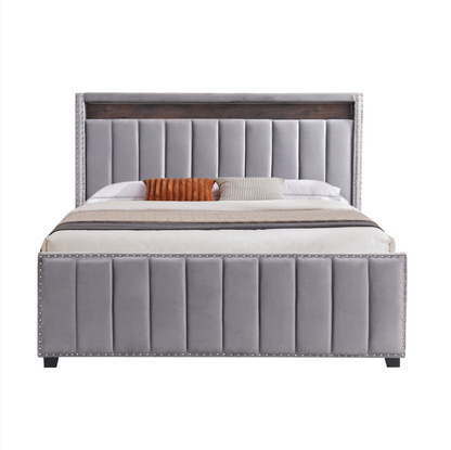 Luxury Storage Full Bed (gray)