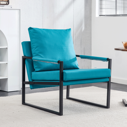 Alexis Cyan Accent Chairs, Set of 2