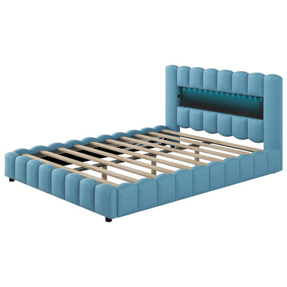 Tululla Queen Bed (light blue)