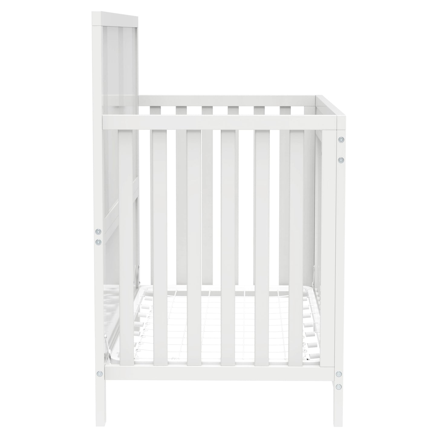 White Line Bear Crib