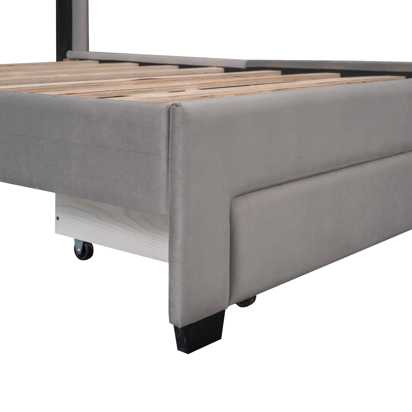 Lined Storage Queen Bed