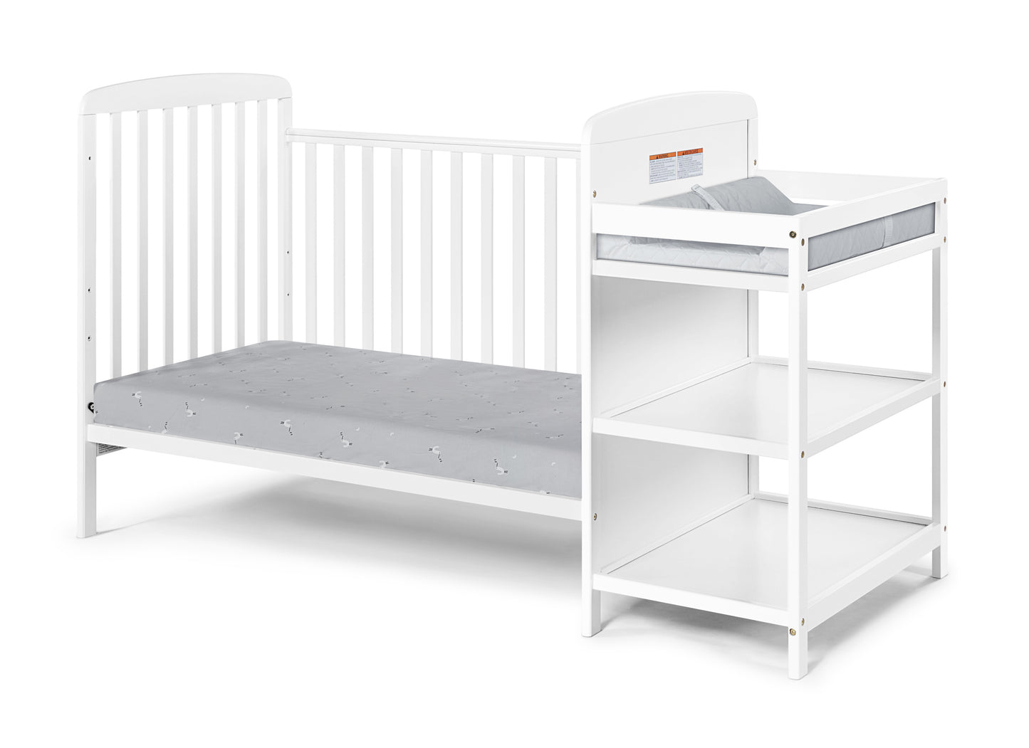 Ramsey 3-in-1 Convertible Crib and Changer White