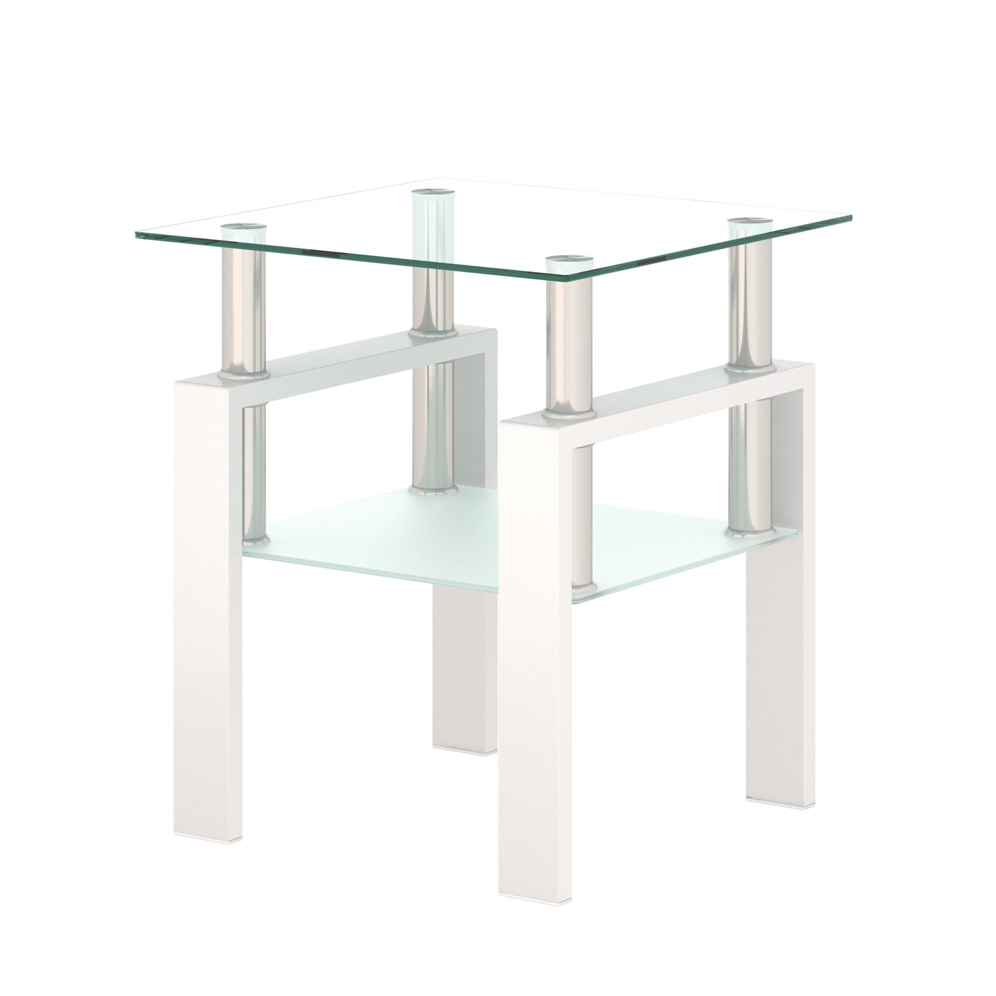 1-Piece Modern Tempered Glass Table