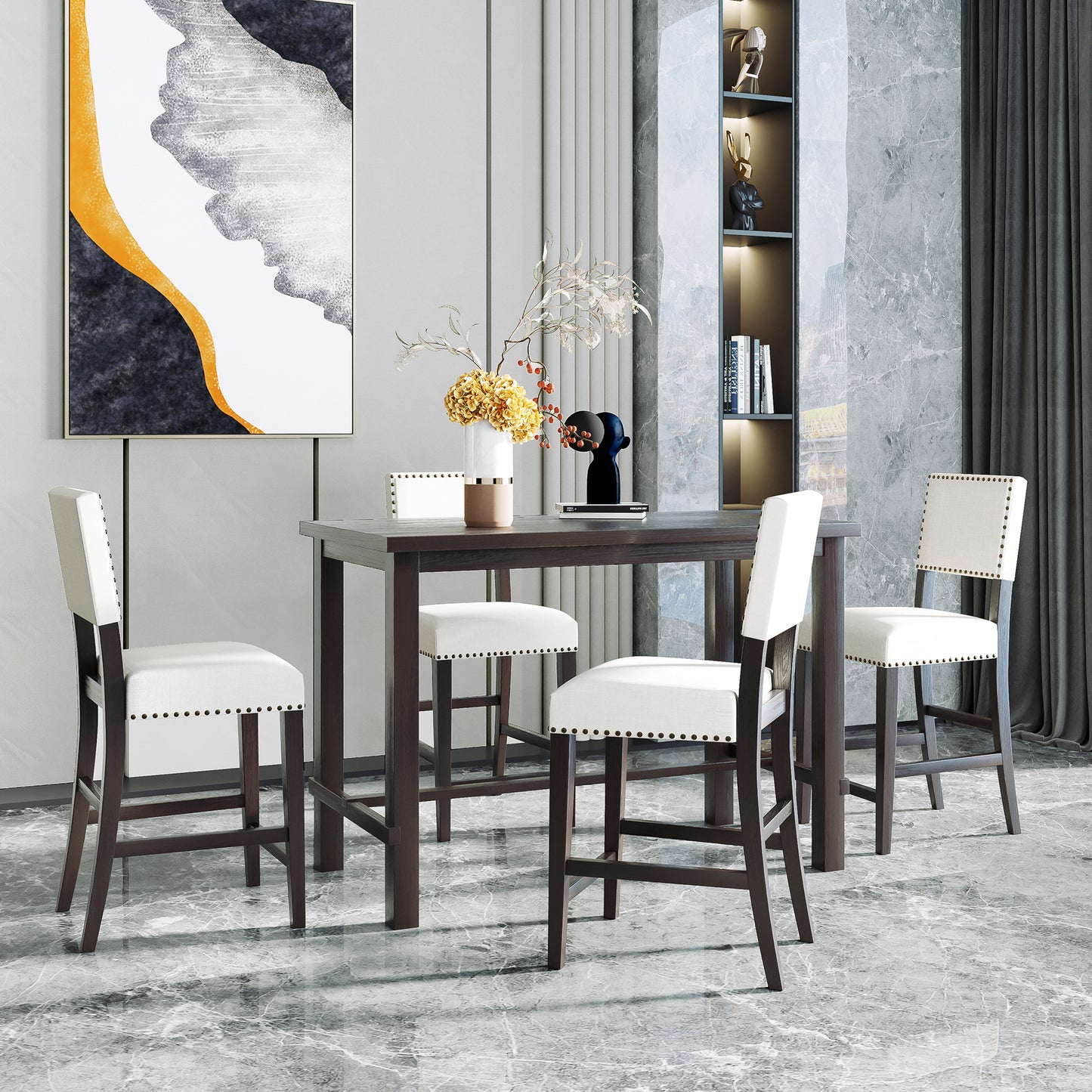 Sam 5-Piece Counter Height Dining Table