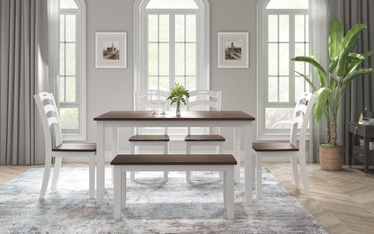 Ivory 6-Piece Dining Table