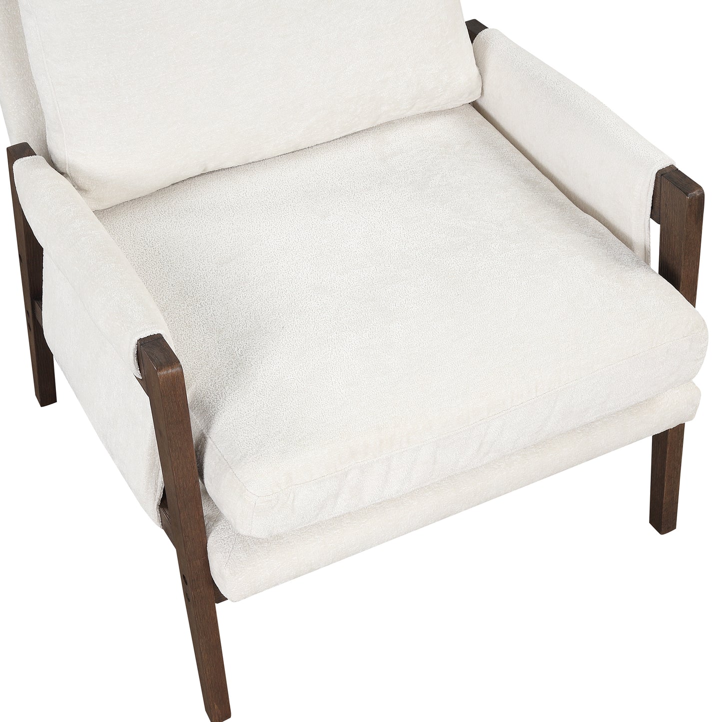 Malibu White Accent Chair